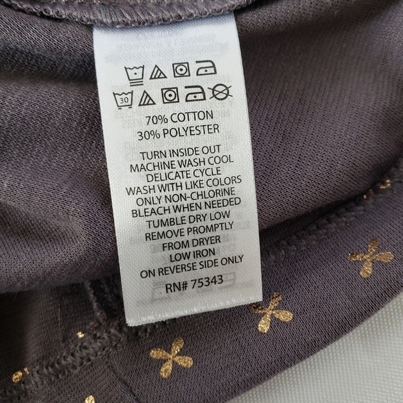 Catherine Malandrino Dress Gray Metallic Gold Peach Cap Sleeve Baby Girl 6-9 Mon - Picture 9 of 11